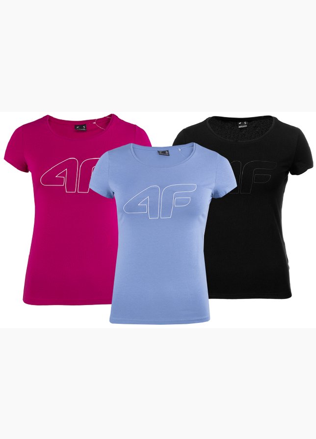 4F Set dámských triček 4FAW23TTSHF0907 53S/32S/20S 4F Set dámských triček 4FAW23TTSHF0907 53S/32S/20S