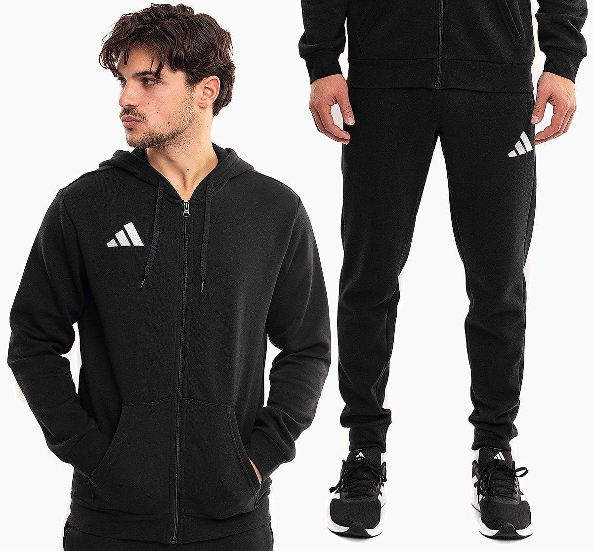 adidas Pánská souprava Entrada 26 Full Zip Hoody KF5945/JZ9138