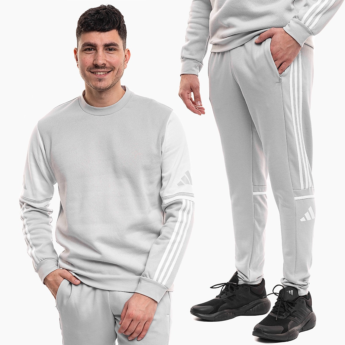 adidas Pánská souprava Squadra 25 Sweat Crew JD2960/JD2962