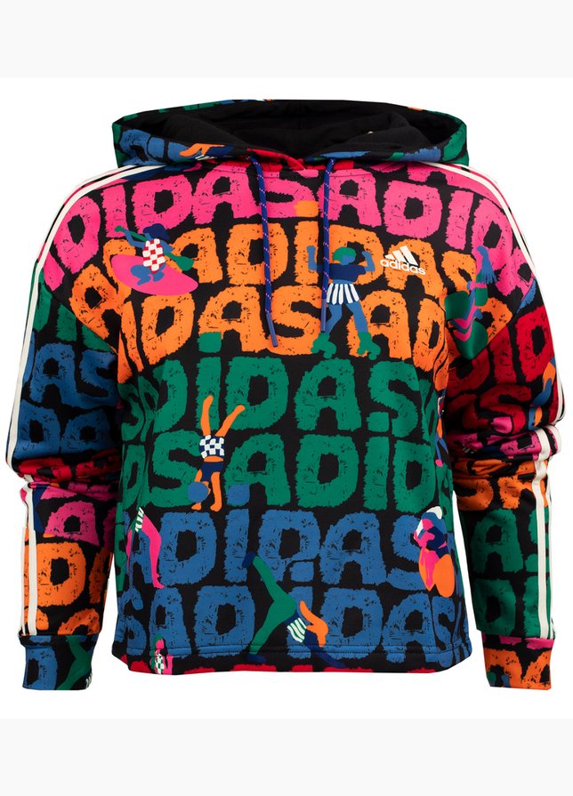 adidas Dámská mikina FARM Rio 3-Stripes Hoodie HS1195 adidas Dámská mikina FARM Rio 3-Stripes Hoodie HS1195