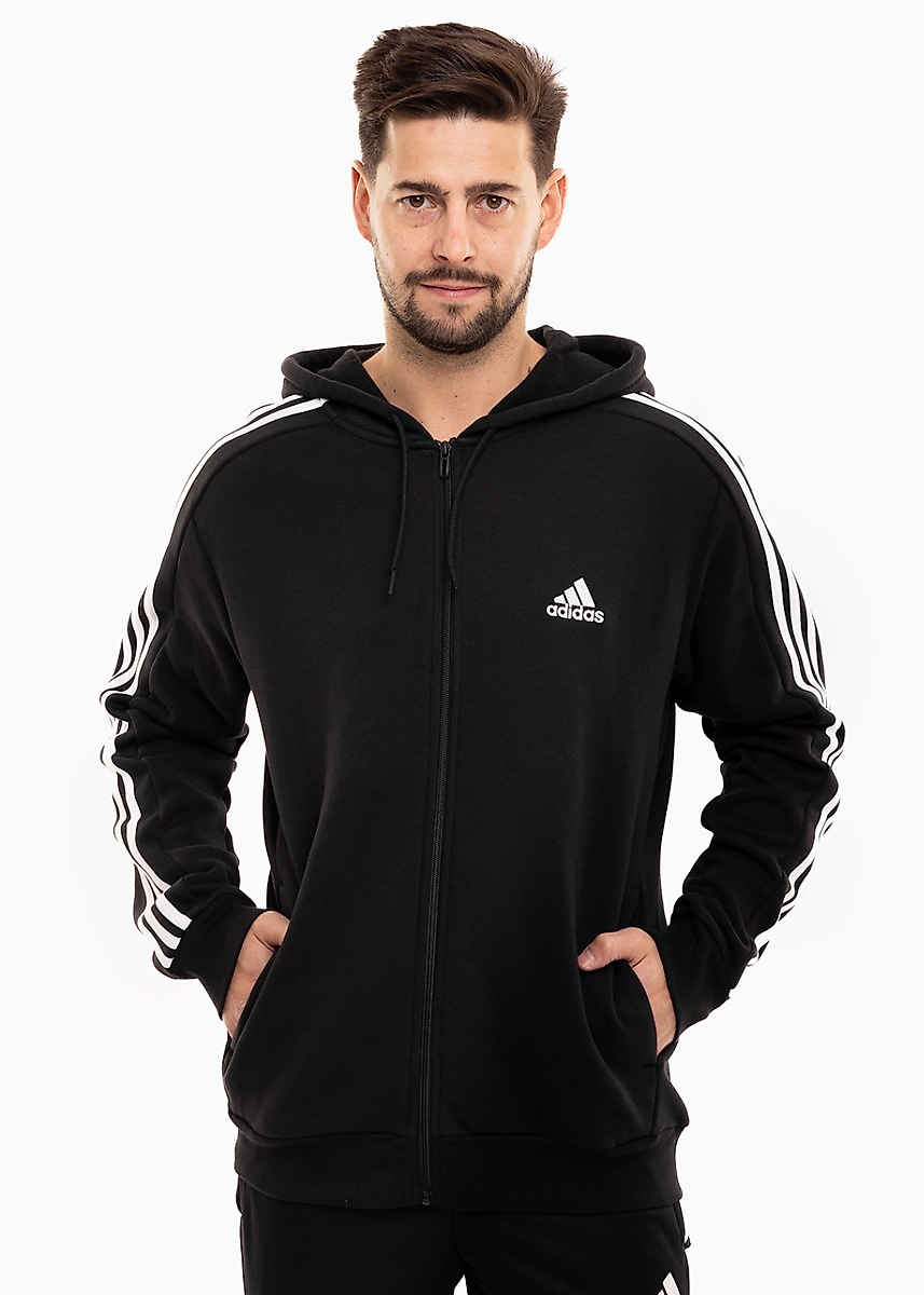 adidas Pánská mikina Essentials Fleece 3-Stripes Full-Zip IB4029