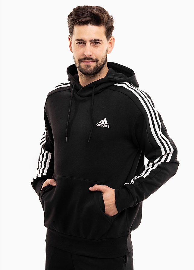 adidas Pánská mikina Essentials French Terry 3-Stripes Hoodie IC0435 adidas Pánská mikina Essentials French Terry 3-Stripes Hoodie IC0435