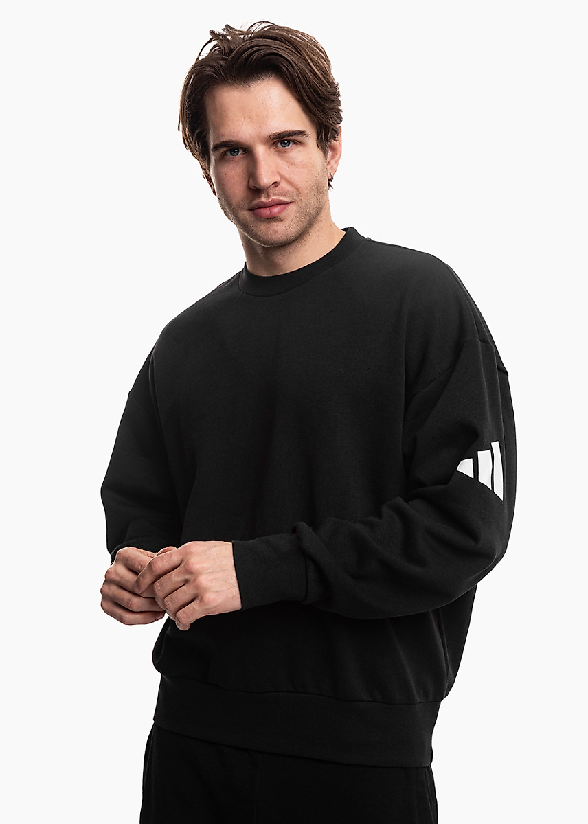 adidas Pánská mikina Essentials Loose Fit 3 Bar Logo JF3542