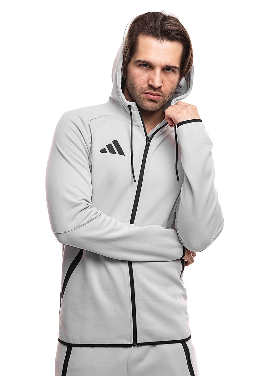 Pánská mikina adidas Tiro 26 Travel Sweat Hoodie šedé KF6077
