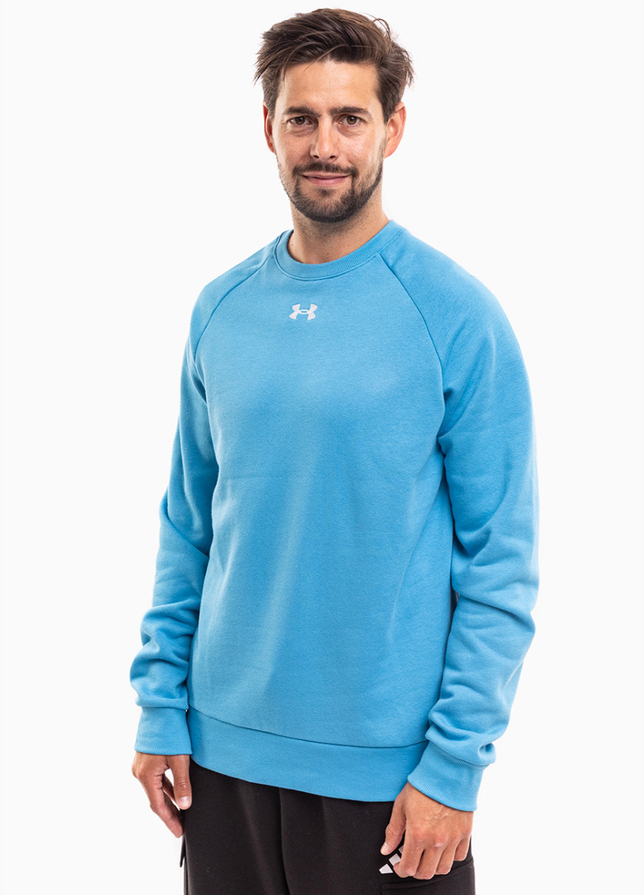 Under Armour Pánská mikina Rival Fleece Crew 1379755 452 Under Armour Pánská mikina Rival Fleece Crew 1379755 452
