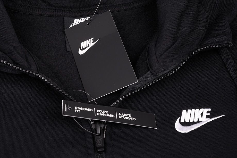 Nike pánské mikina Club Hoodie FZ BB BV2645 010