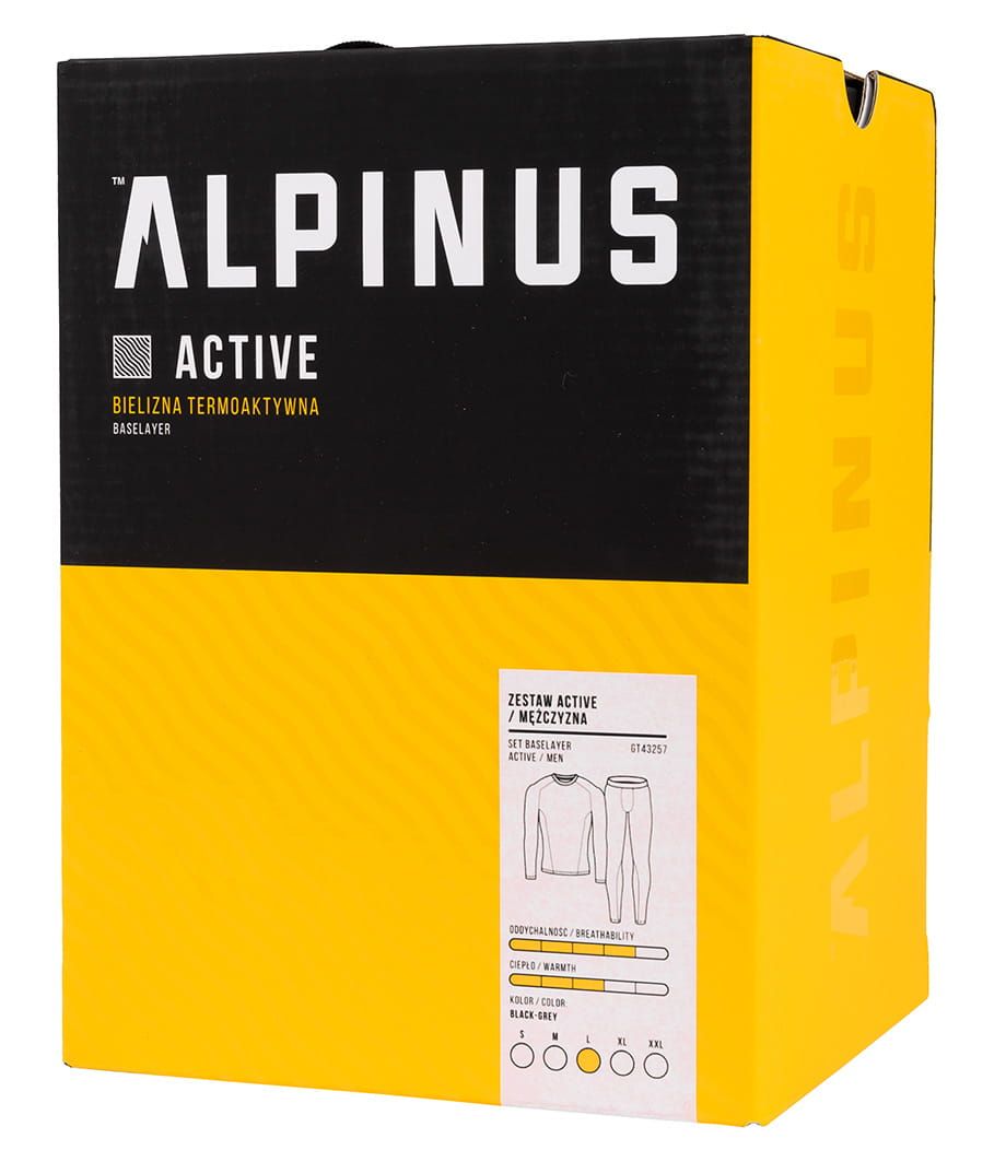 Alpinus Pánské Termoaktivní Spodní Prádlo Active Base Layer Set GT43257 
