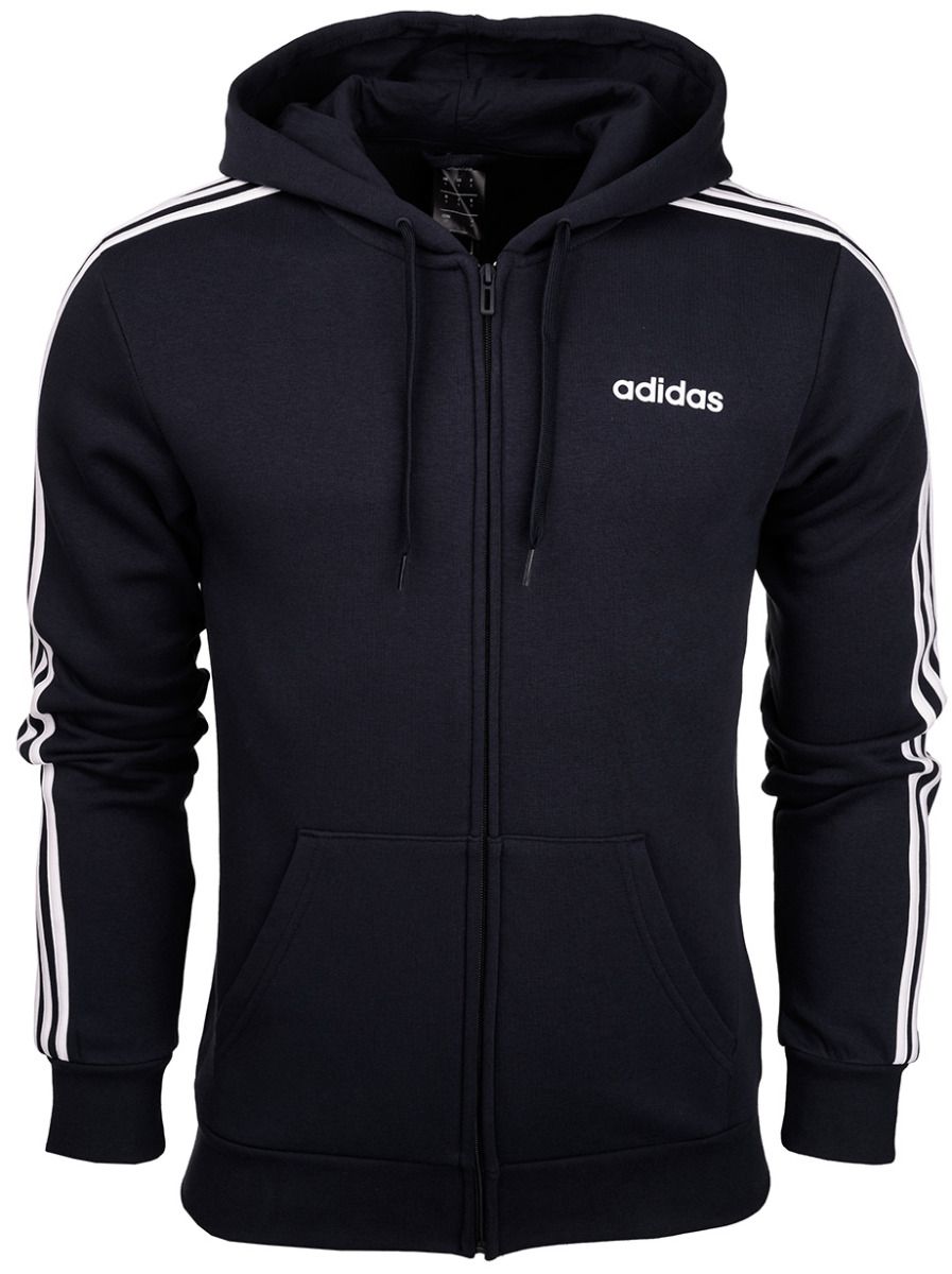 adidas Mikina s Kapucí Pánské Essentials 3S FZ FL DU0475