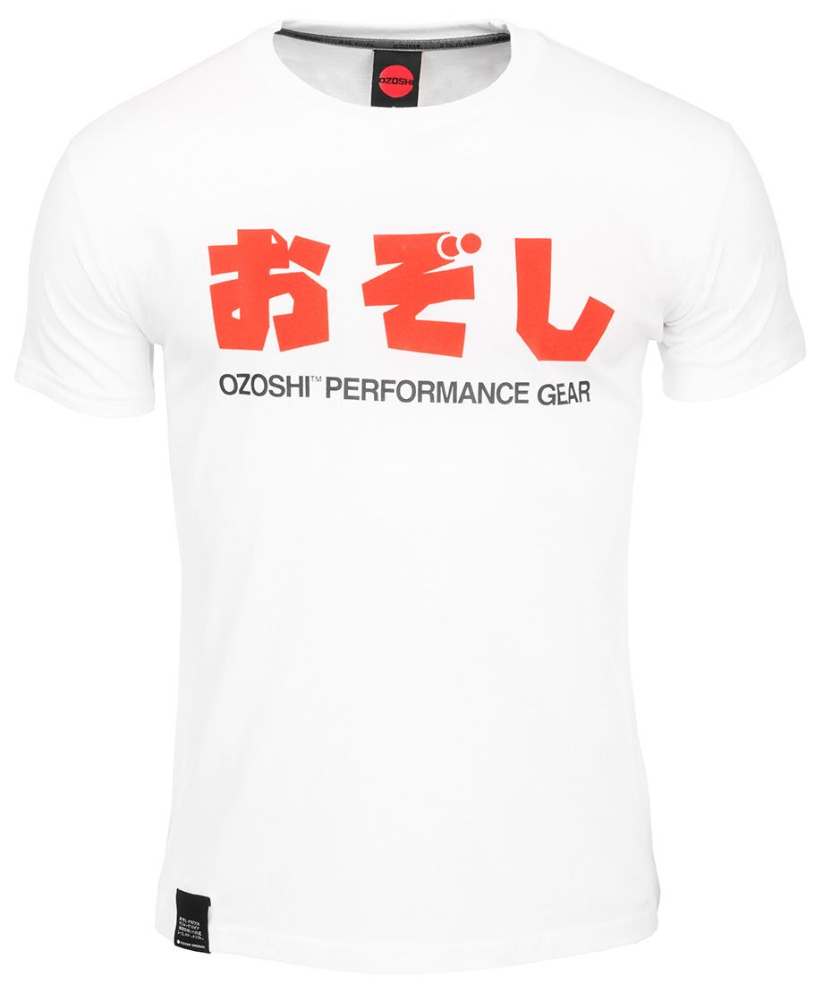 Ozoshi Pánské Tričko Haruki bílý TSH O20TS011
