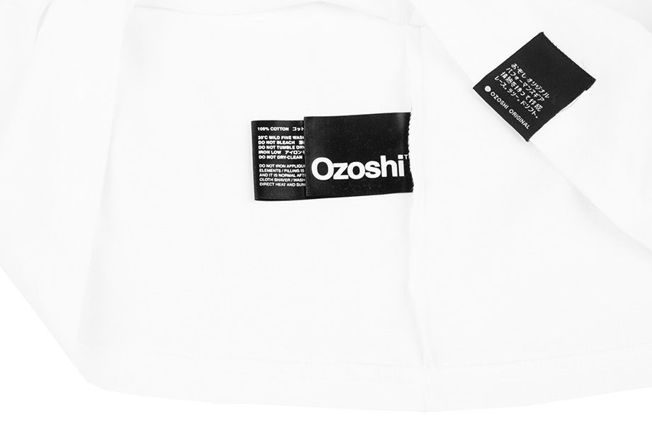Ozoshi Pánské Tričko Haruki bílý TSH O20TS011
