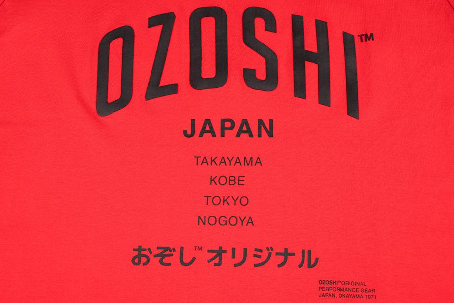 Ozoshi Pánské Tričko Atsumi červený TSH O20TS007