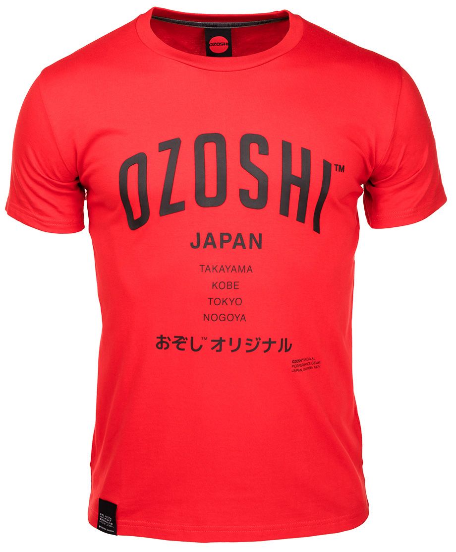 Ozoshi Pánské Tričko Atsumi červený TSH O20TS007