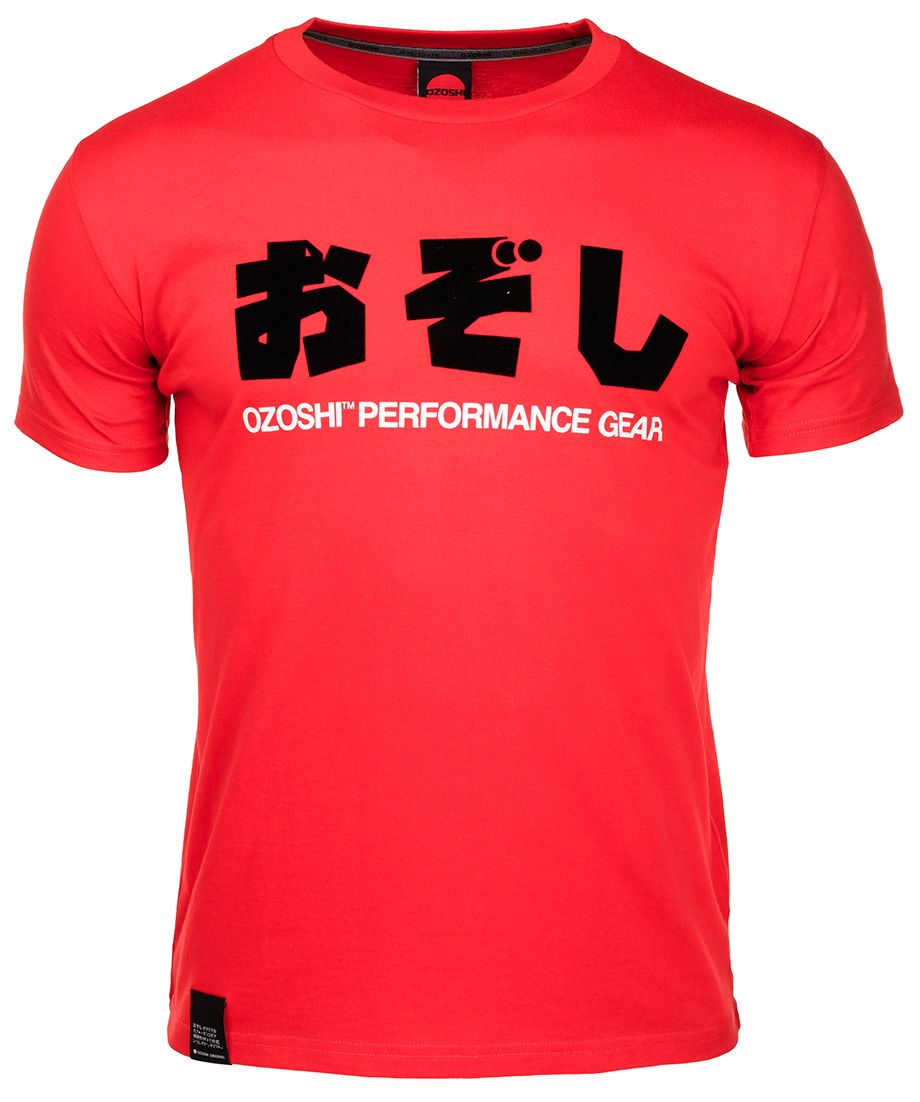 Ozoshi Pánské Tričko Haruki červený TSH O20TS011