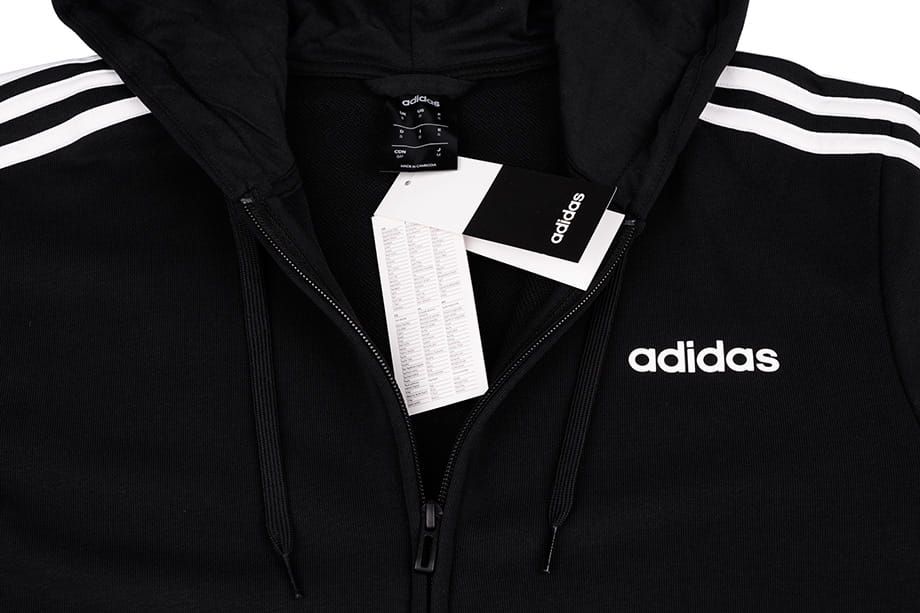 adidas pánská mikina Essentials 3 Stripes FZ French Terry DQ3102