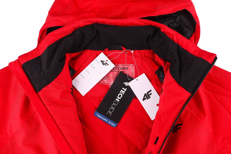 4F Pánská Lyžařská Bunda s Kapuci Na Zip H4Z21 KUMN005 62S 4F Pánská Lyžařská Bunda s Kapuci Na Zip H4Z21 KUMN005 62S
