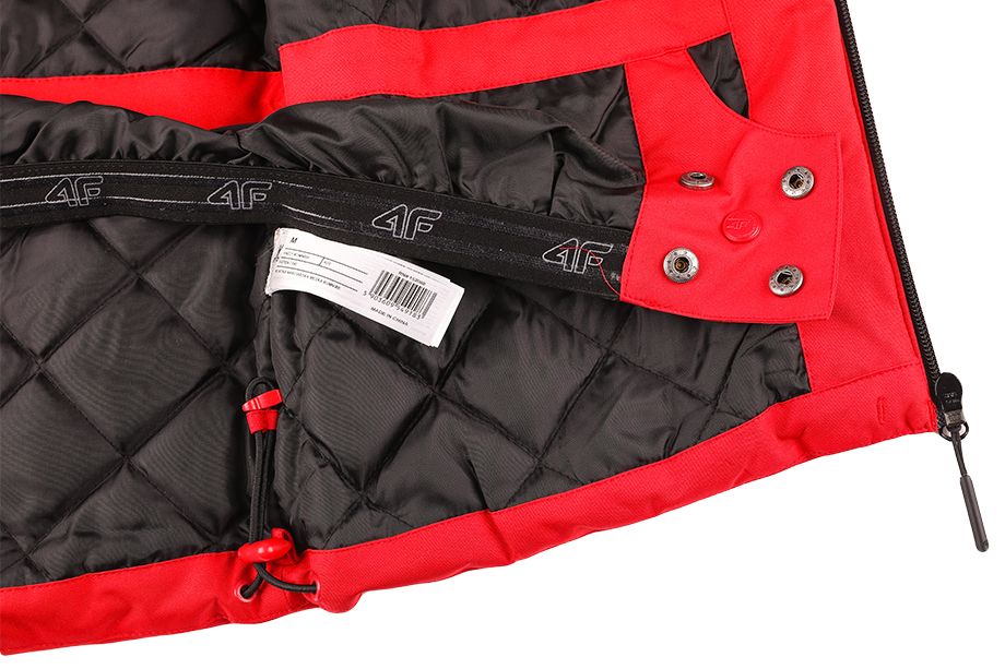 4F Pánská Lyžařská Bunda s Kapuci Na Zip H4Z21 KUMN005 62S 4F Pánská Lyžařská Bunda s Kapuci Na Zip H4Z21 KUMN005 62S