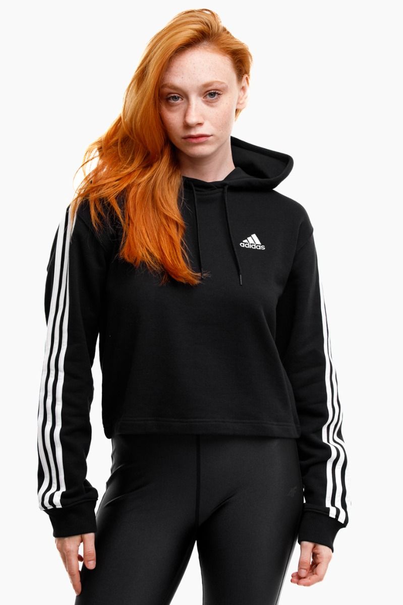 adidas Dámská mikina Essentials 3-Stripes French Terry Crop Hoodie IC8767