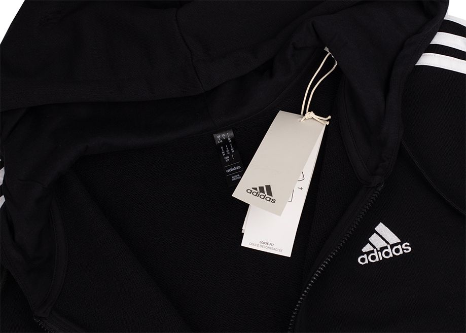 adidas Dámská mikina Essentials 3-Stripes FT Oversized Full-Zip Hoodie IC8782