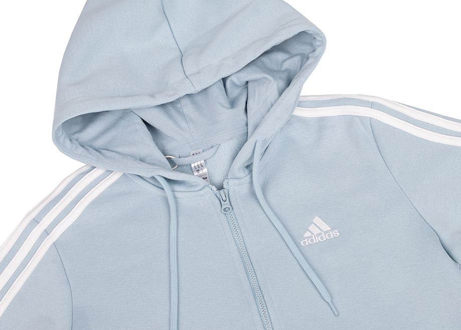 adidas Dámská mikina Essentials FL 3S Full-Zip Hoodie IR6076