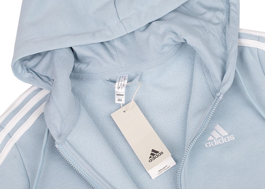 adidas Dámská mikina Essentials FL 3S Full-Zip Hoodie IR6076