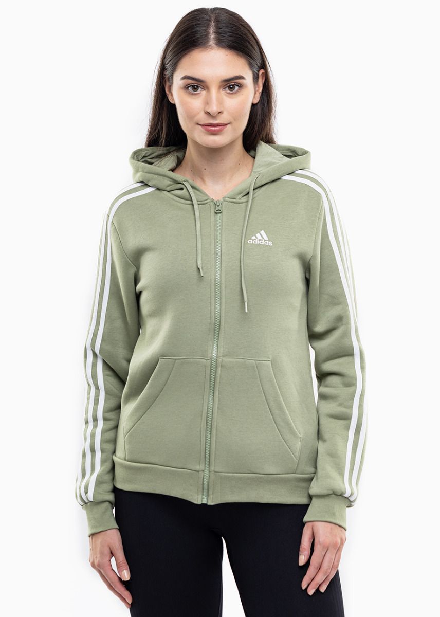 adidas Dámská mikina Essentials FL 3S Full-Zip Hoodie JP2352