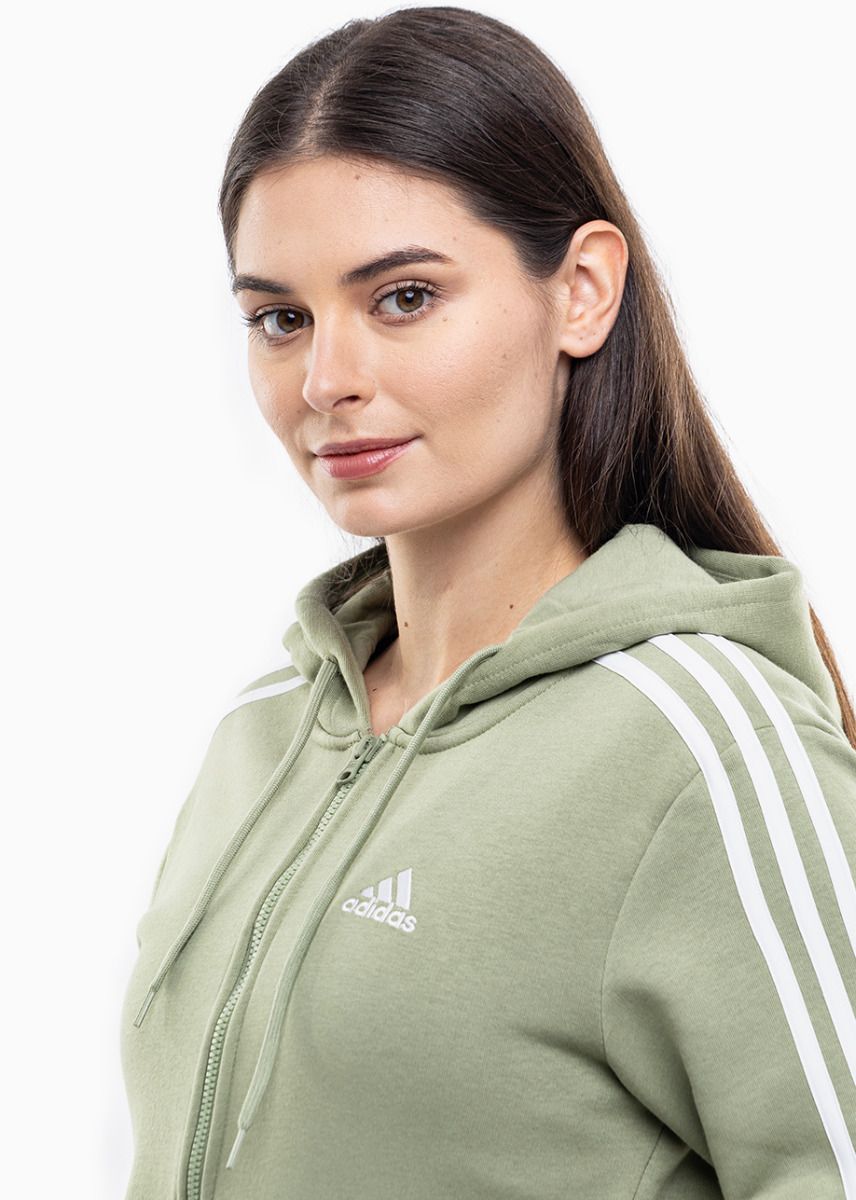 adidas Dámská mikina Essentials FL 3S Full-Zip Hoodie JP2352