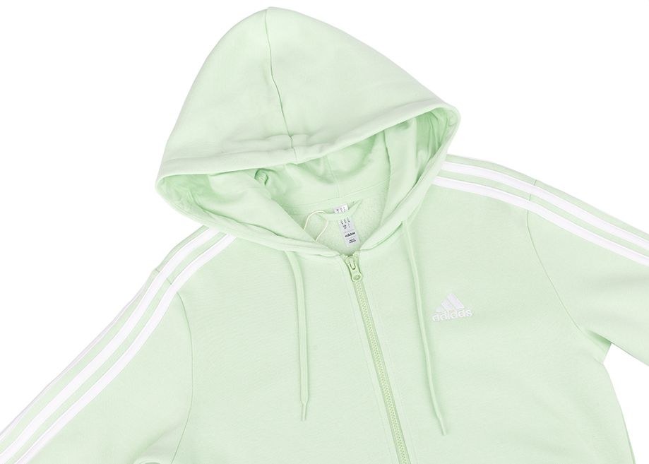 adidas Dámská mikina Essentials FL 3S Full-Zip Hoodie IR6077