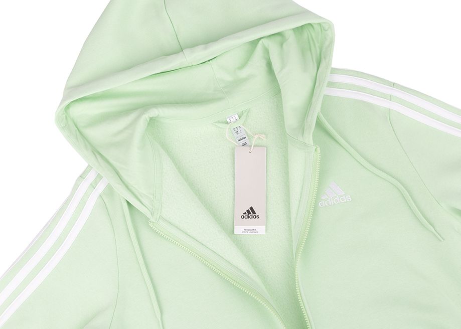 adidas Dámská mikina Essentials FL 3S Full-Zip Hoodie IR6077