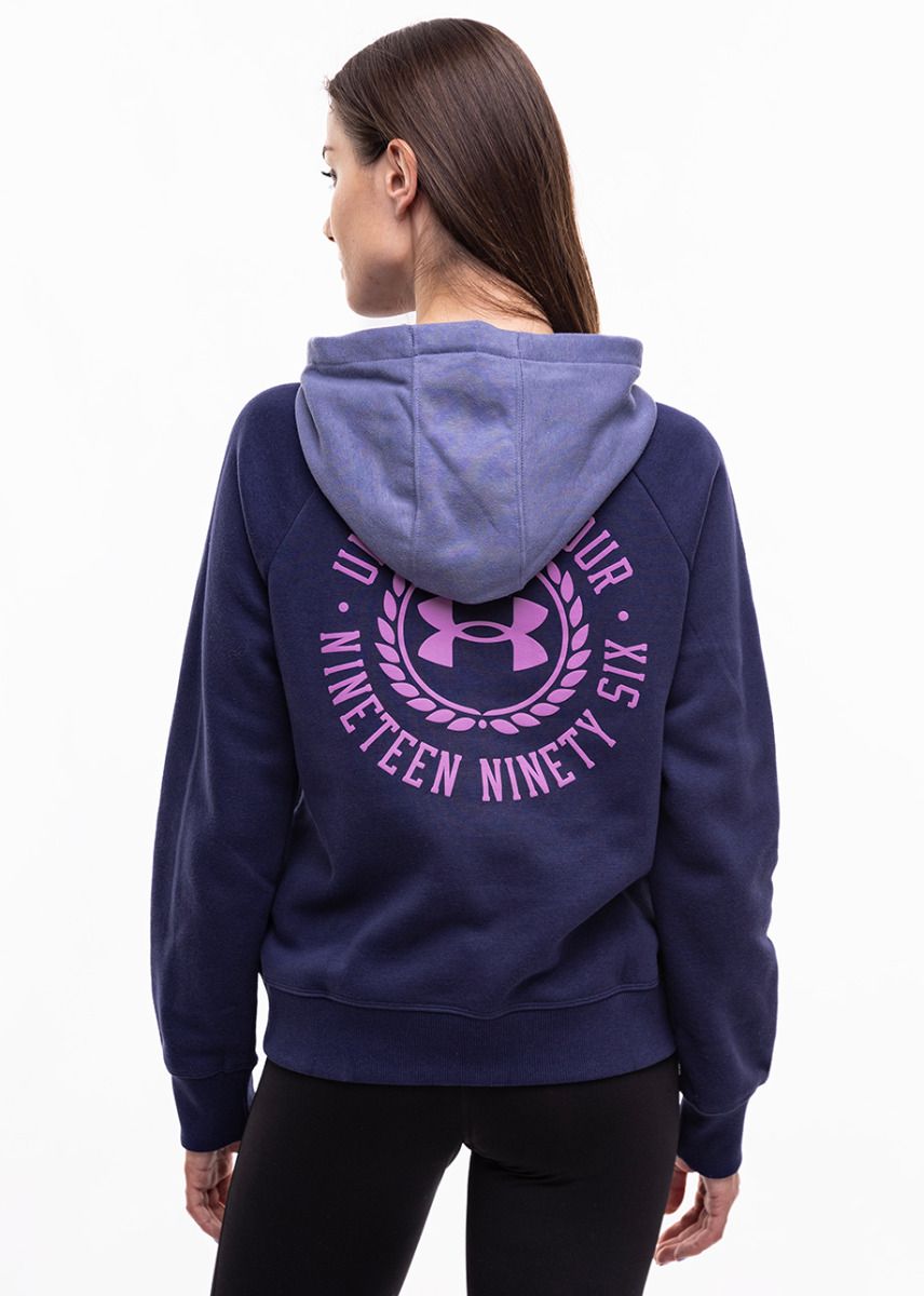 Under Armour dámská mikina Rival Fleece CB Hoodie 1373031 410