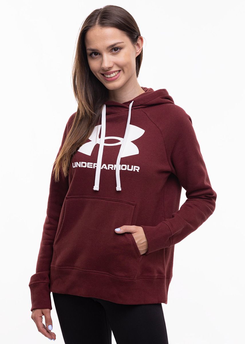 Under Armour Mikina s Kapucí Dámské Rival Fleece Logo Hoodie 1356318 690