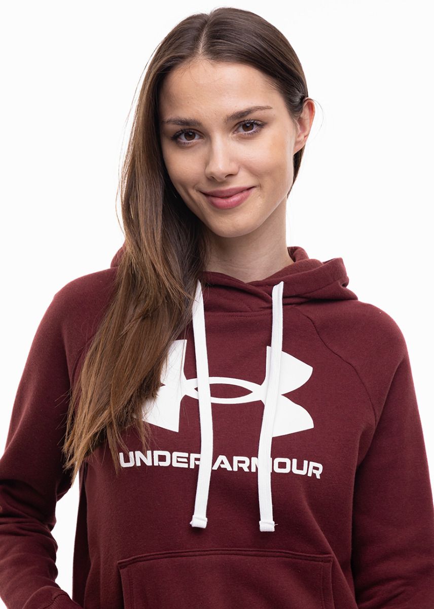 Under Armour Mikina s Kapucí Dámské Rival Fleece Logo Hoodie 1356318 690