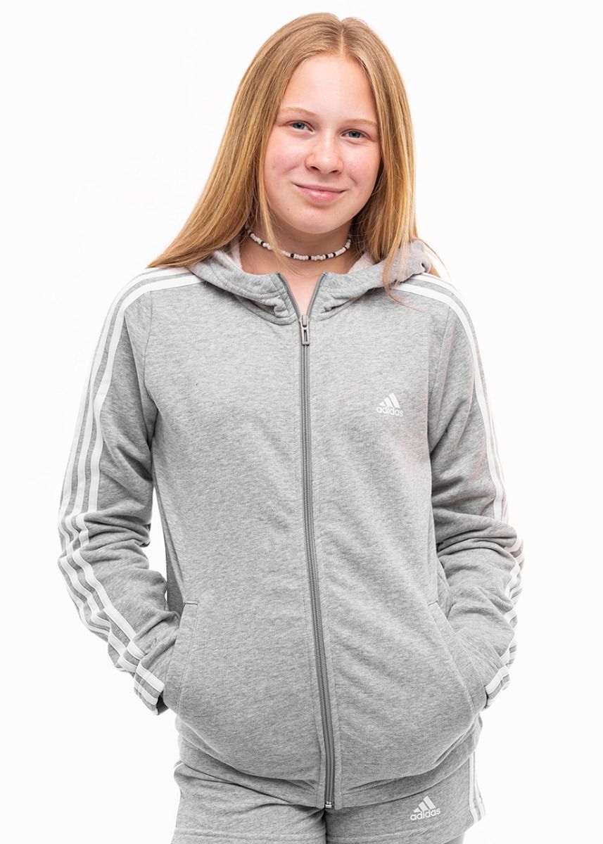 adidas Dětská mikina Essentials 3-Stripes Full-Zip Hoodie IC3635