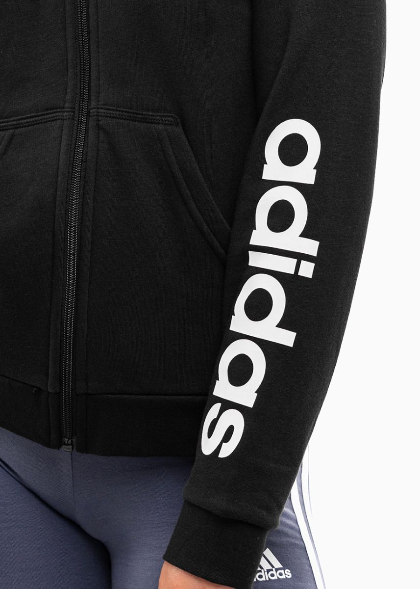 adidas Dětská mikina Essentials Linear Logo Full-Zip Hoodie IC3584