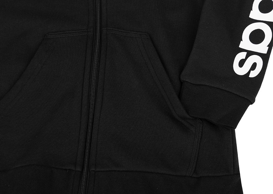 adidas Dětská mikina Essentials Linear Logo Full-Zip Hoodie IC3584