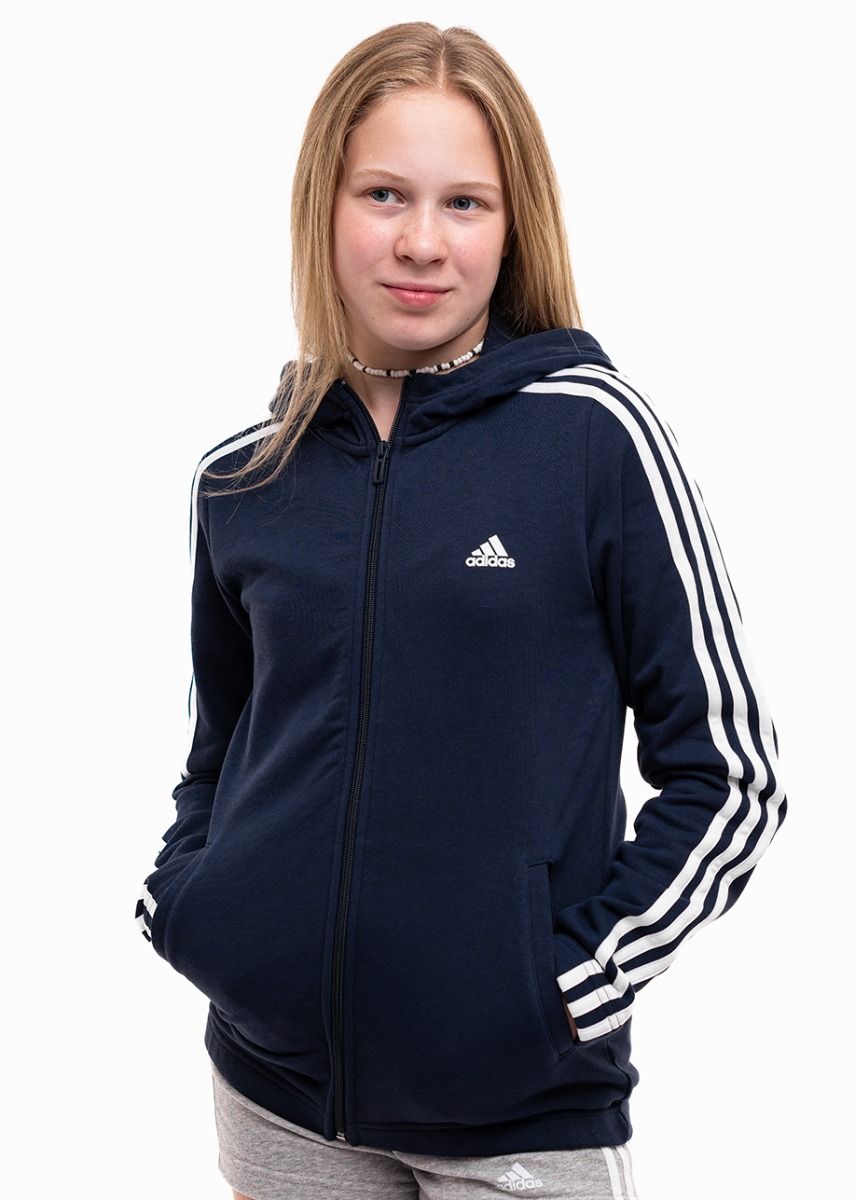 adidas Dětská mikina Essentials 3-Stripes Full-Zip Hoodie IB1667