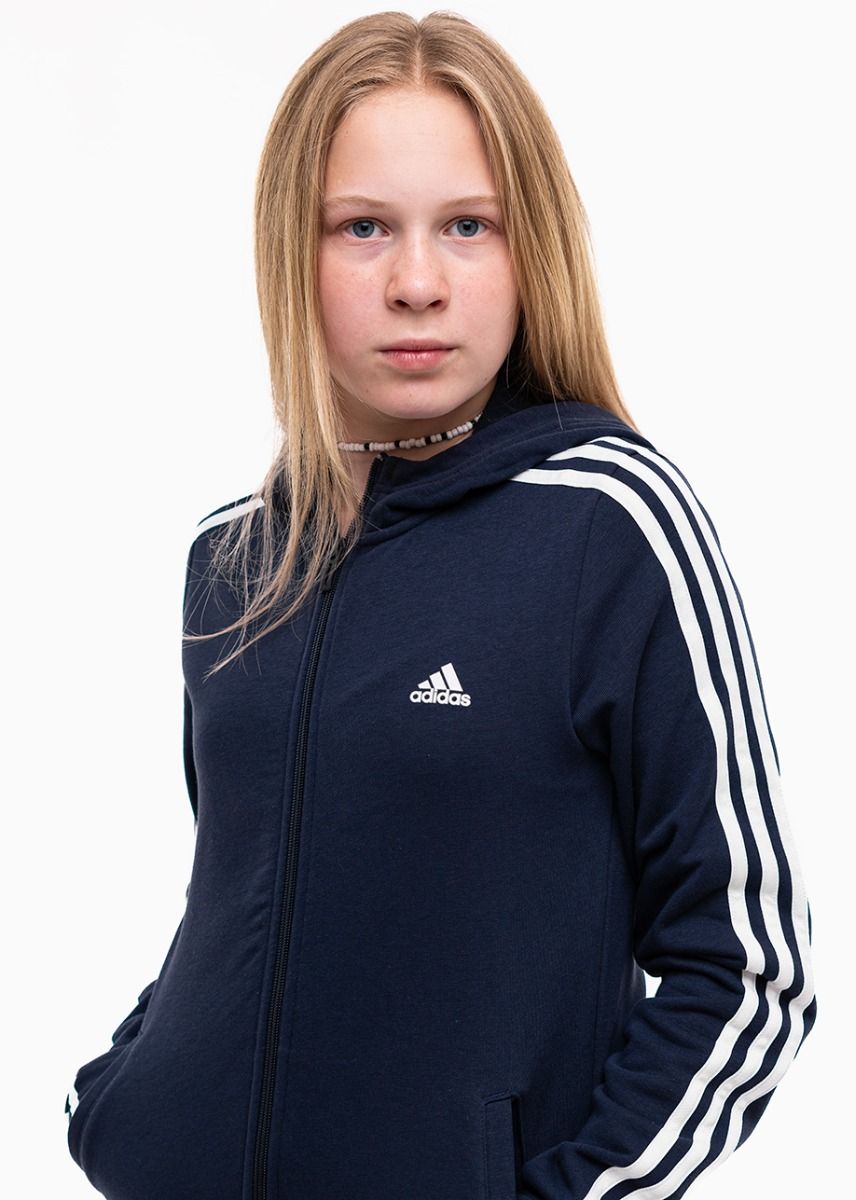 adidas Dětská mikina Essentials 3-Stripes Full-Zip Hoodie IB1667