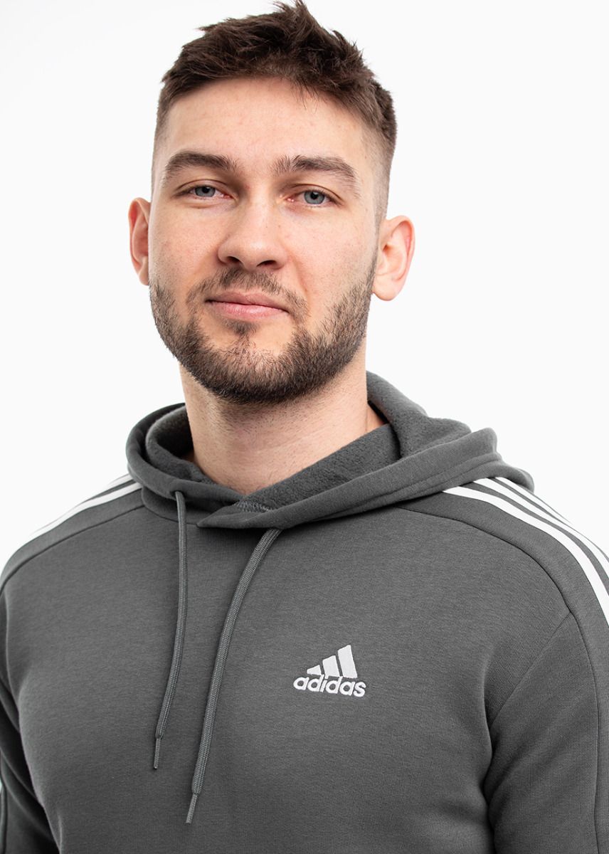 adidas Pánská mikina Essentials Fleece 3-Stripes Hoodie IX2366