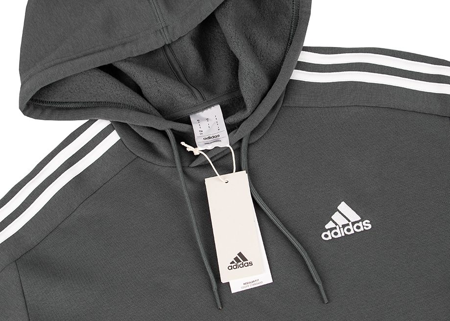 adidas Pánská mikina Essentials Fleece 3-Stripes Hoodie IX2366