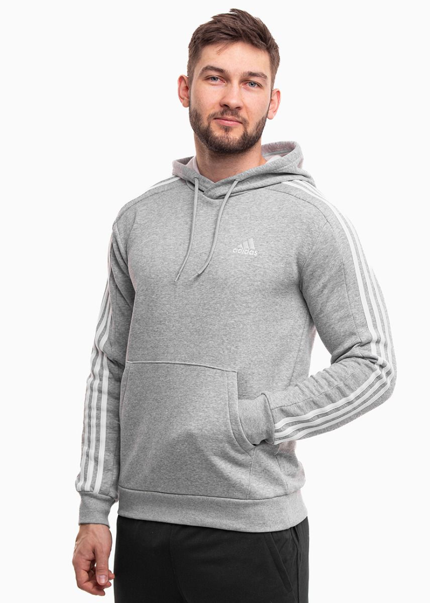 adidas Pánská mikina Essentials Fleece 3-Stripes Hoodie IJ6474