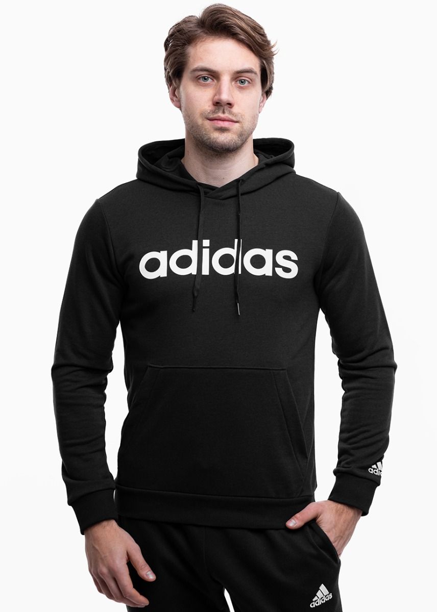 adidas Mikina s Kapucí Pánské Essentials French Terry Linear Logo Hoodie GK9064