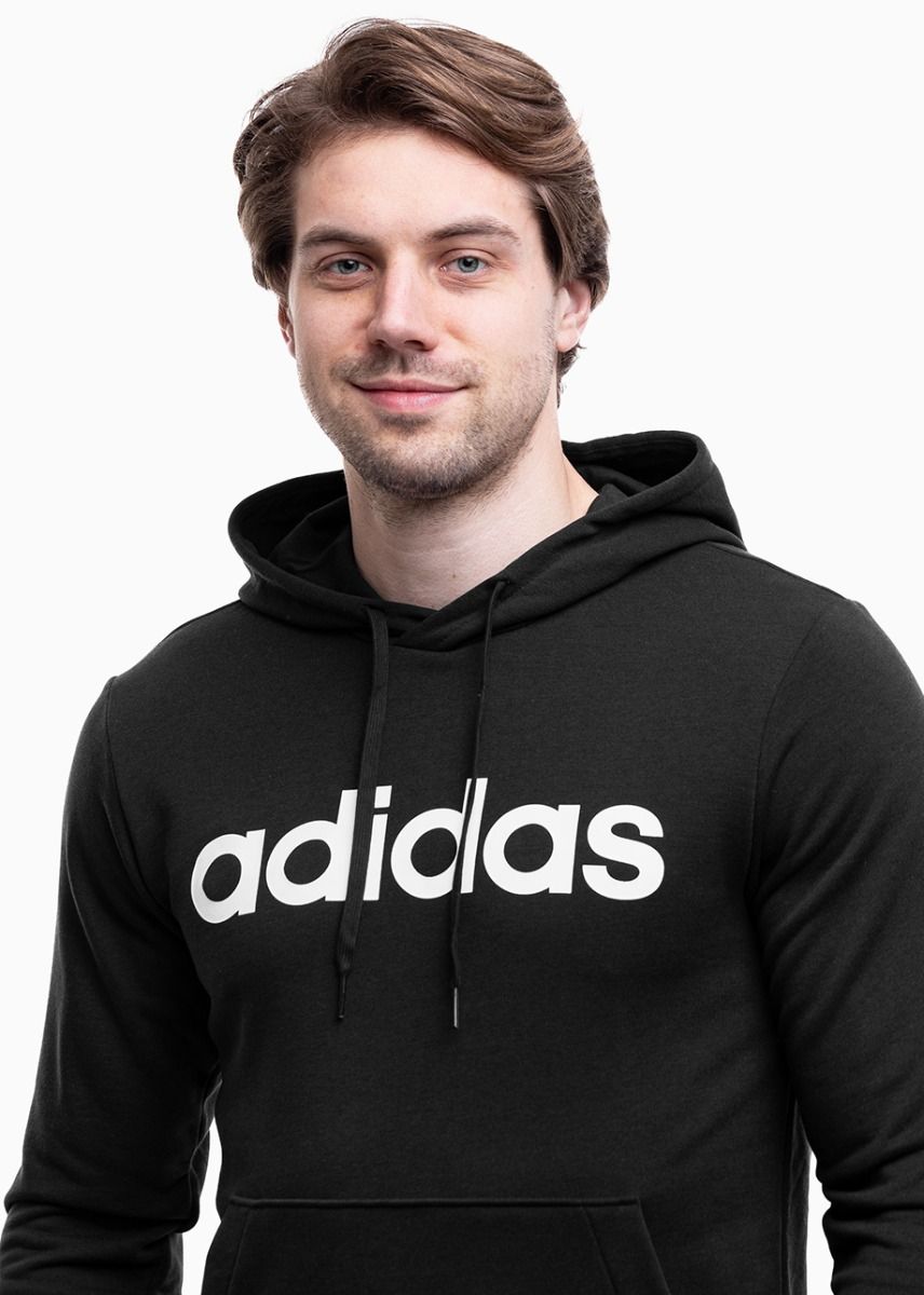 adidas Mikina s Kapucí Pánské Essentials French Terry Linear Logo Hoodie GK9064