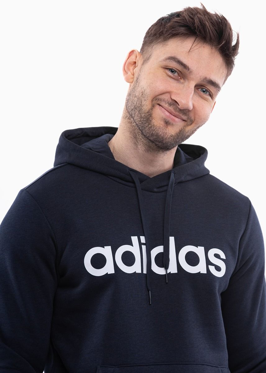 adidas Mikina s Kapucí Pánské Essentials French Terry Linear Logo Hoodie GK9066