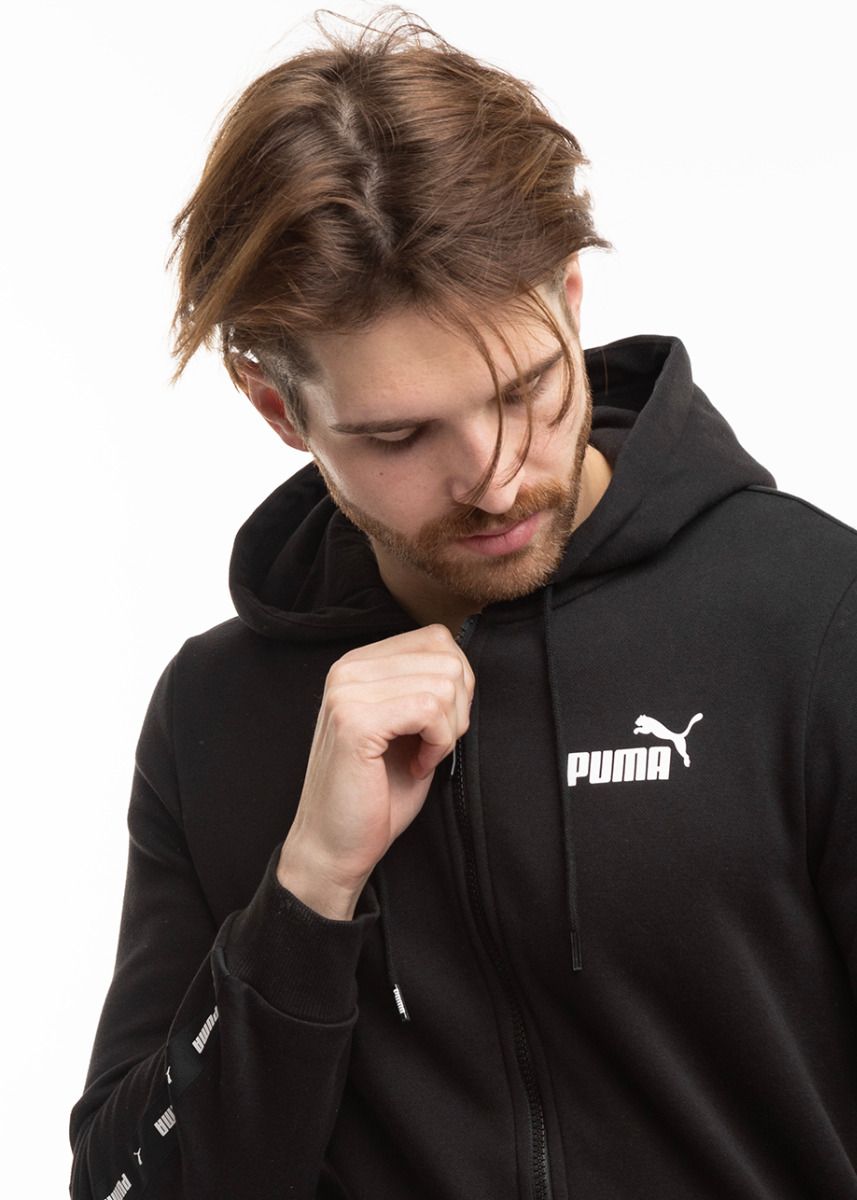 PUMA Pánská Mikina ESS+ Tape Full-Zip Hoodie TR 848768 01