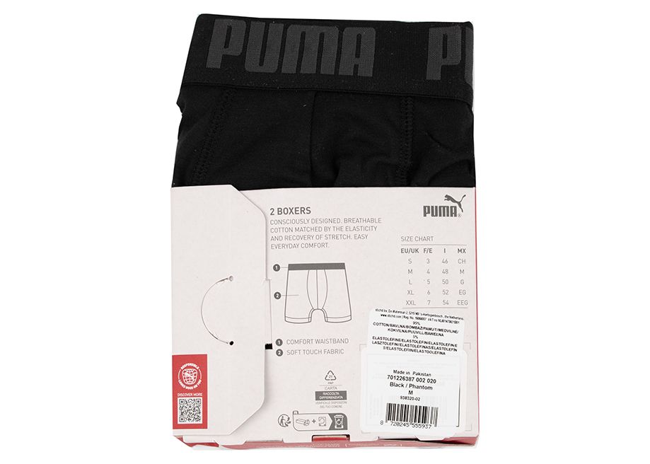 PUMA Pánské boxerky Everyday Basic 2p 938320 02