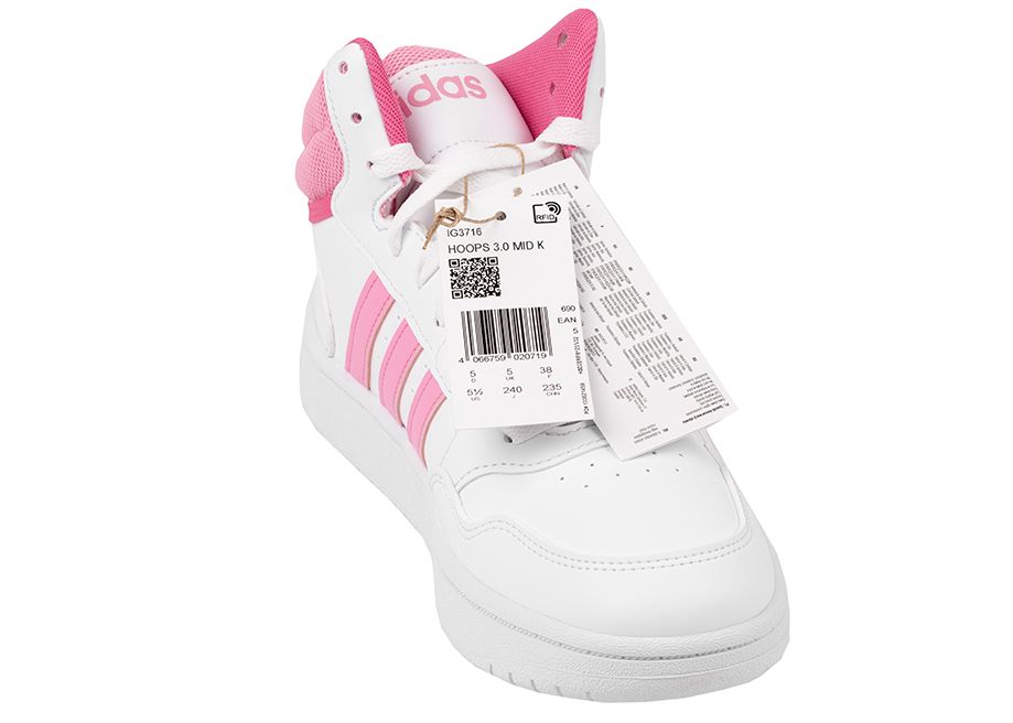 adidas Dětské boty Hoops 3.0 Mid IG3716