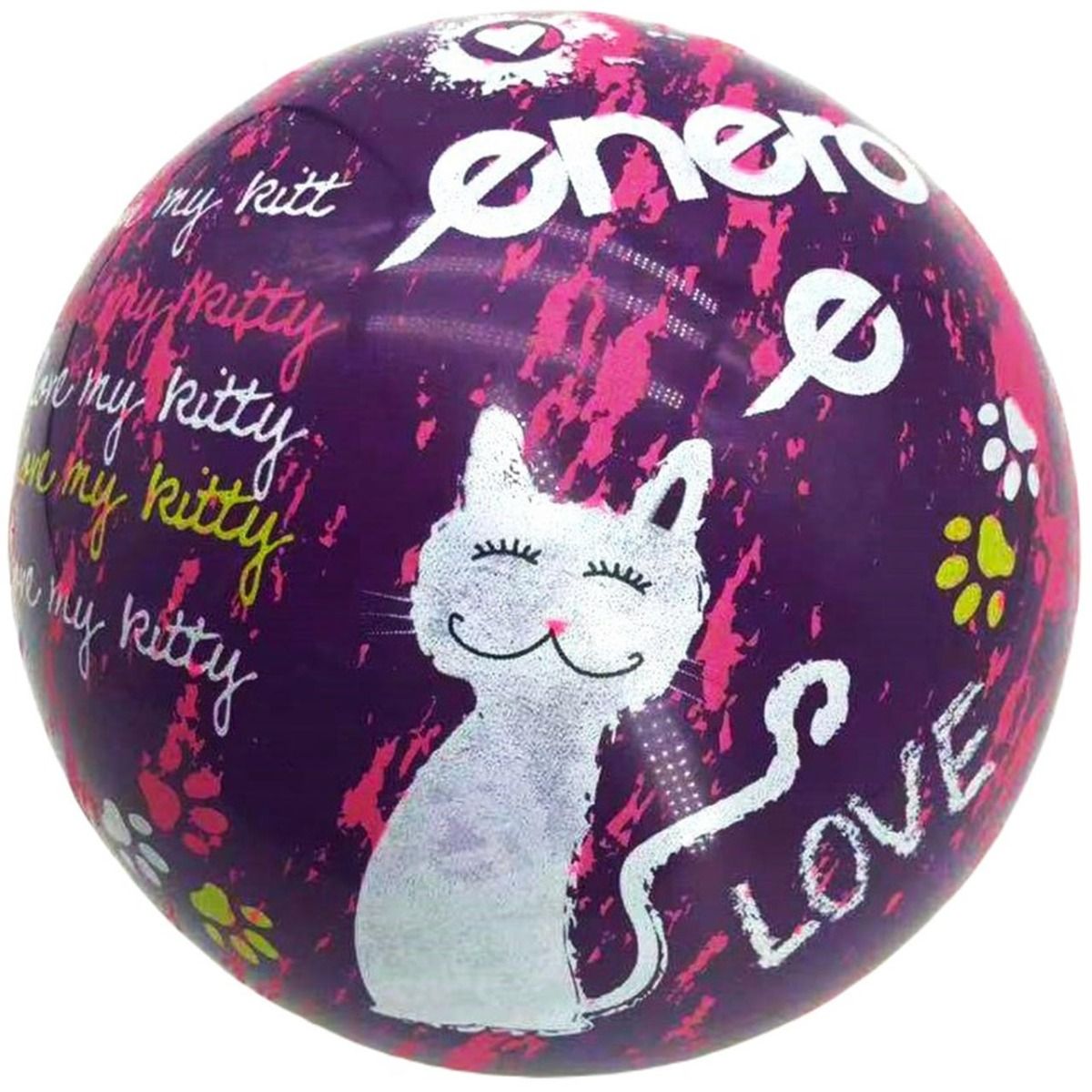 Enero Gumená míč 18 cm Love Kitty 1044644
