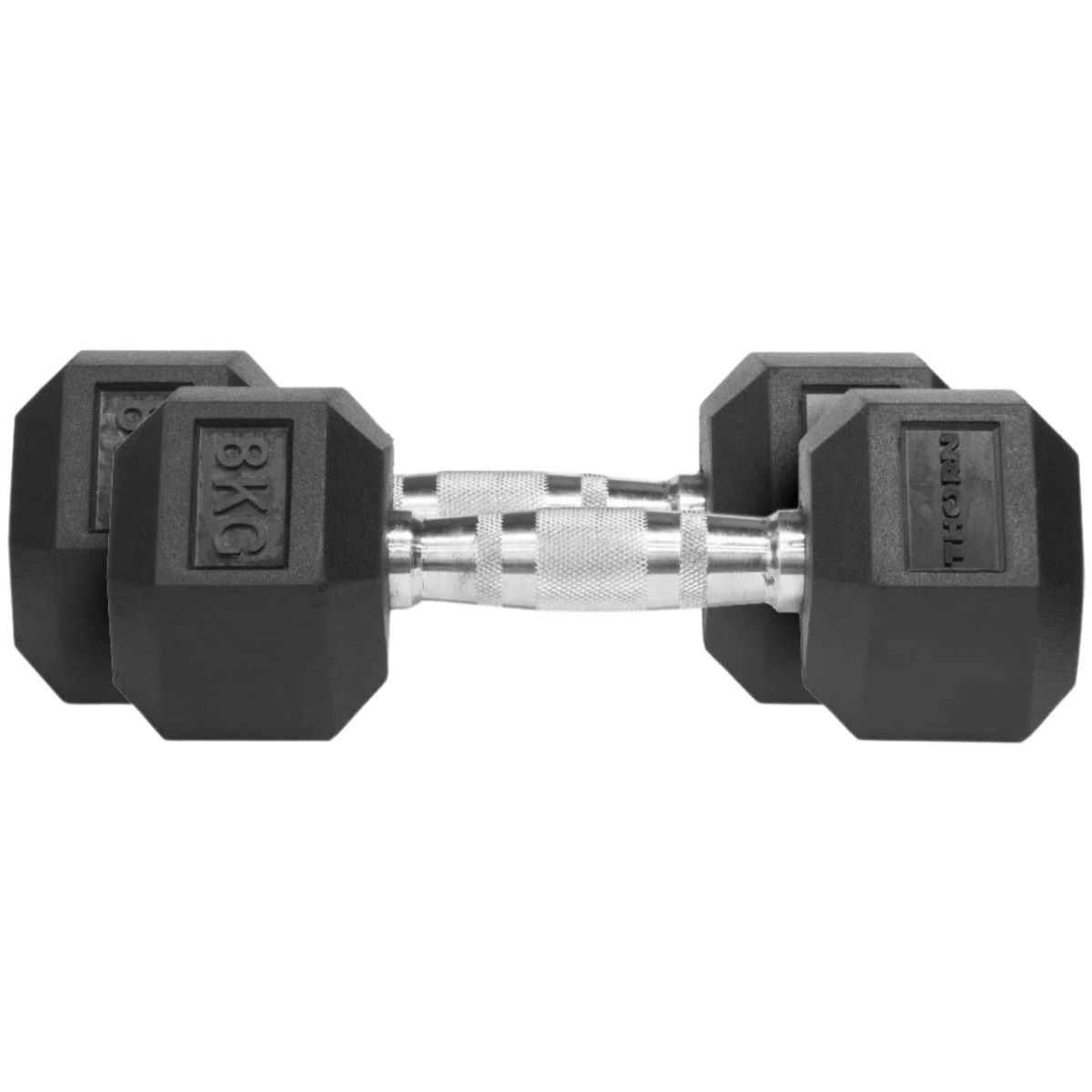 THORN FIT Činky Hex Rubber Dumbbell 8,0kg 2 pcs