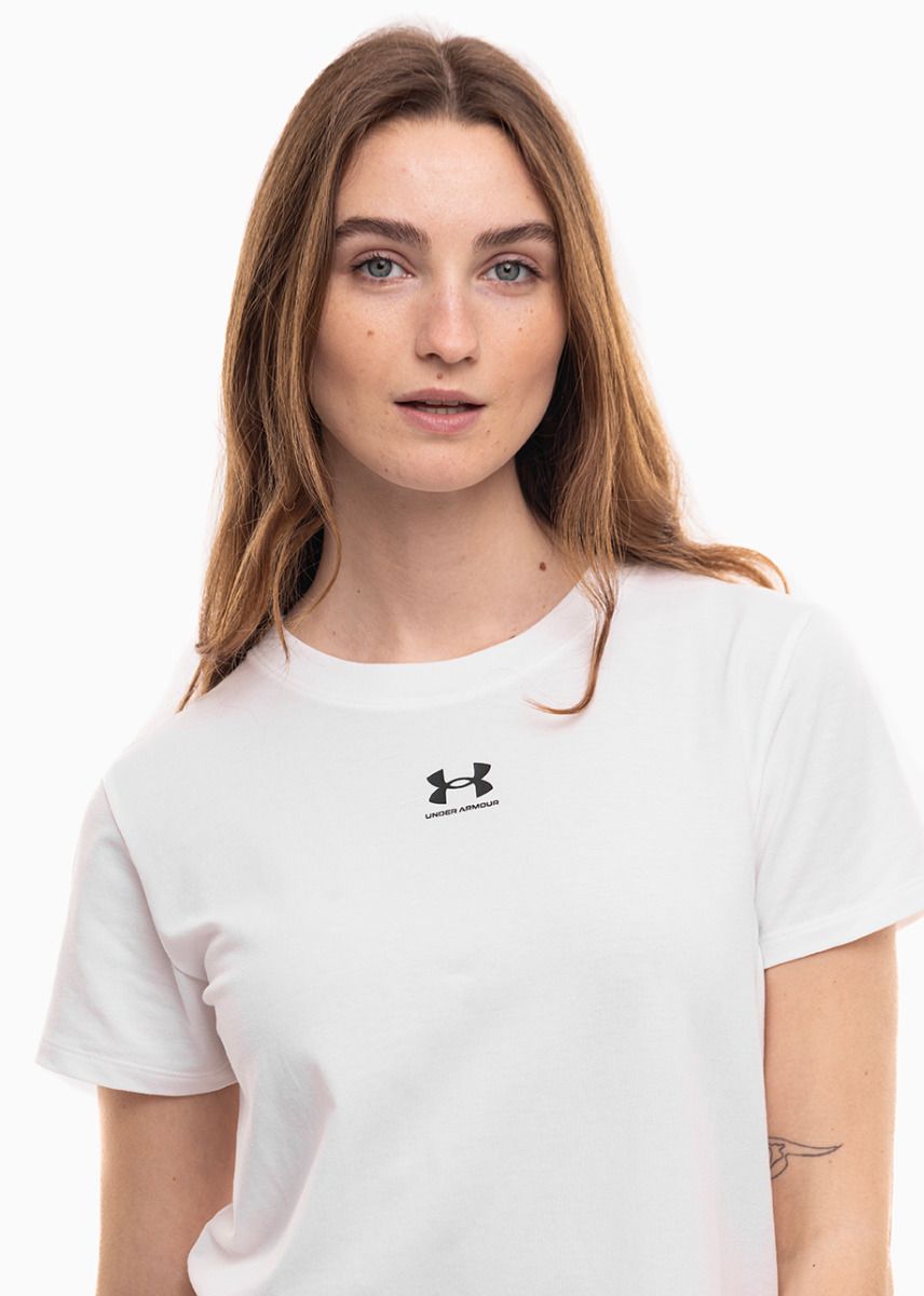 Under Armour Dámské tričko Rival Core SS 1383648 100 Under Armour Dámské tričko Rival Core SS 1383648 100