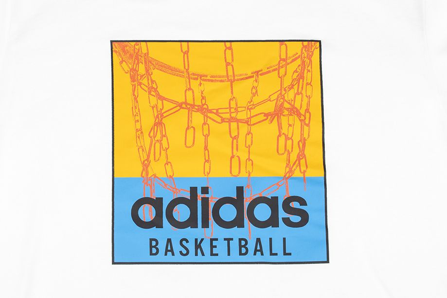 adidas Pánské tričko Chain Net Basketball Graphic Tee IC1861