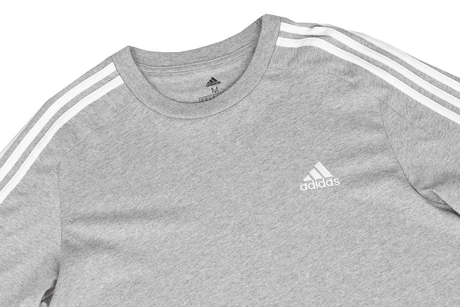 adidas Pánské tričko Essentials Single Jersey 3-Stripes Tee IC9337